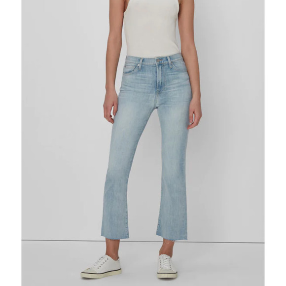 Zara ankle flare light wash jeans 4 - Picture 1 of 4